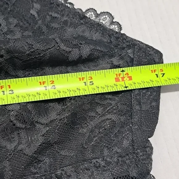 Savage X Fenty Floral Lace Bralette Racerback Pink/ Black Bra 1X NWT - Picture 11 of 17